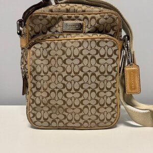 Coach Mini Crossbody Beige and Brown